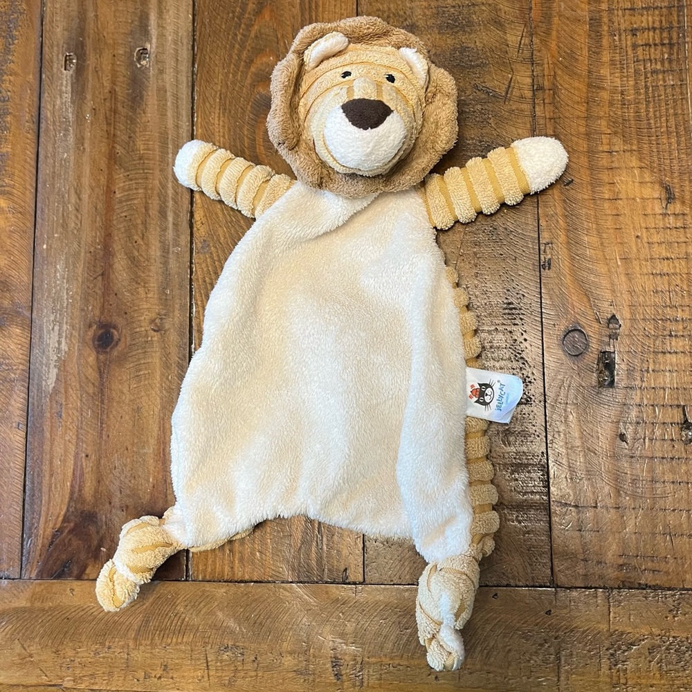 Jellycat Cordy Roy Lion Comforter Corduroy Retired Rare Baby Soother Plush Toy
